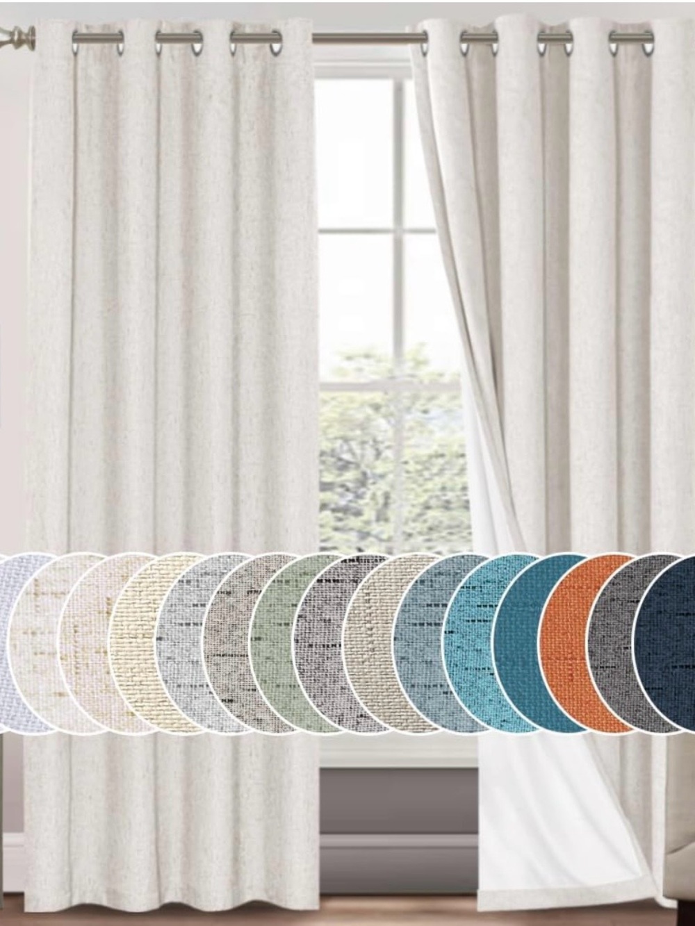 IVORY BRAND NEW CURTAINS